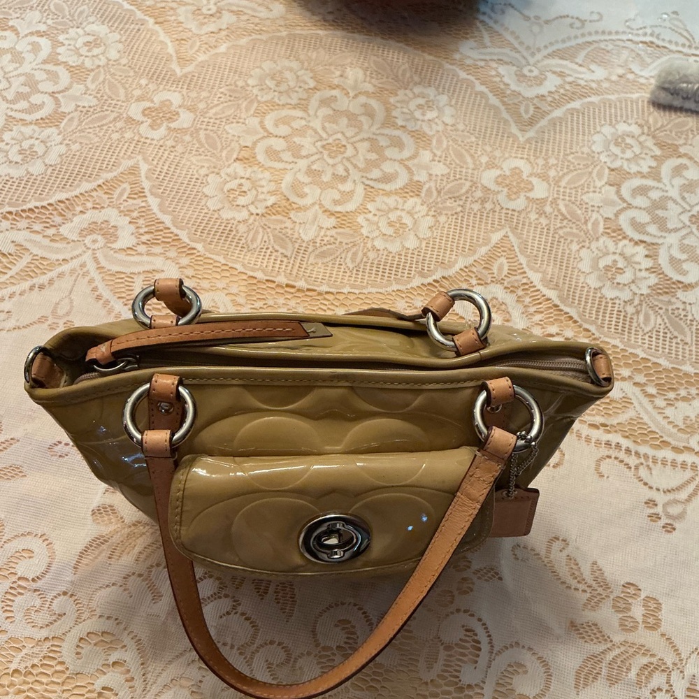 Coach Yellow Handbag F14729 - Picture 3 of 12